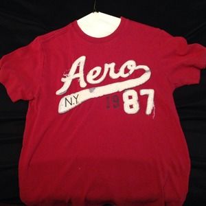 Aeropostale red mens shirt