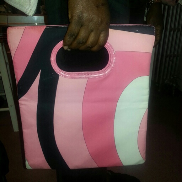 **BUNDLED* Pink statement carry bag