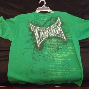 Green tap out shirt