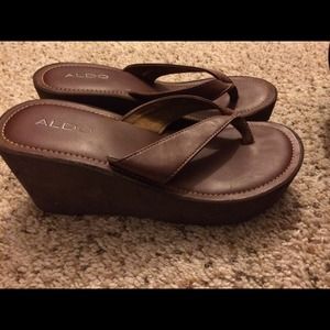 Size 7 ALDO wedged sandals