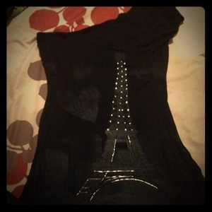 One shoulder Paris shirt