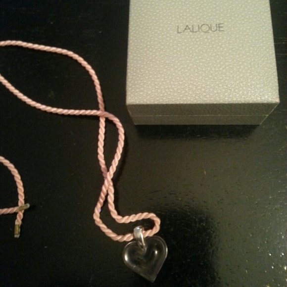 Lalique heart necklace