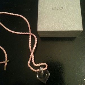 Lalique heart necklace