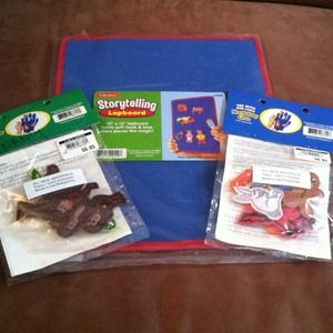 Storytelling lapboard & 2 stories.Teacher supplies