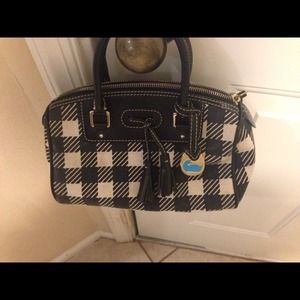 Authentic D&B small checkered satchel