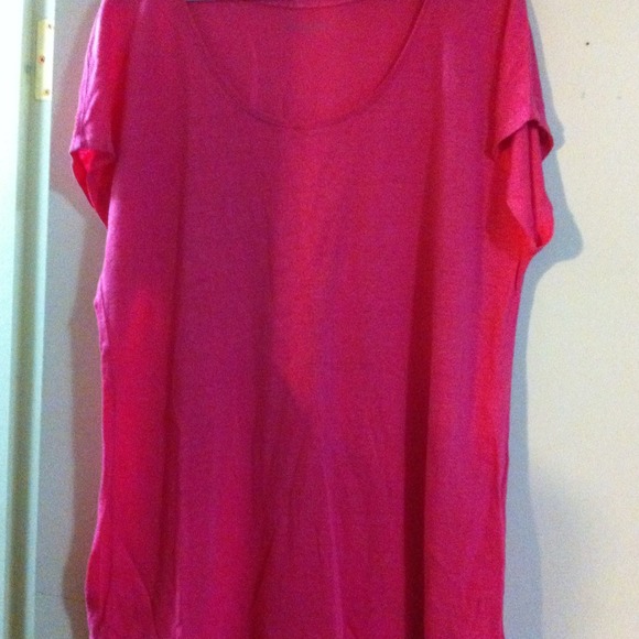 Eileen Fisher hot pink top