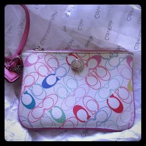 Coach Wristlet Used with Love