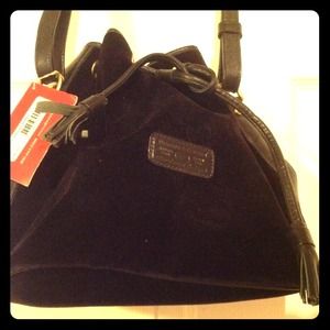 Authentic Black velvet D&B drawstring bag
