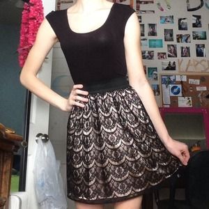 Little black dress and scarf BUNDLE