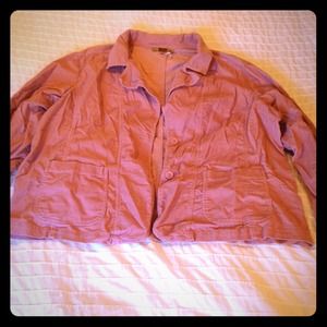 **Reduced** Light Pink Mauve Corduroy Jacket