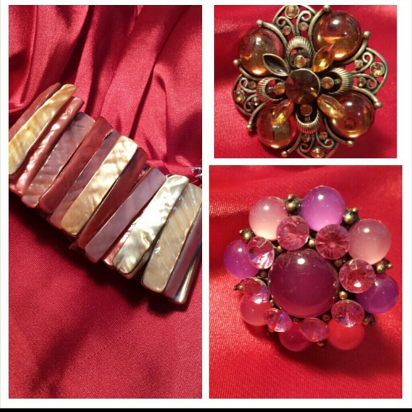 *BUNDLED* 3 for 1 price! 2 Rings and 1 Bracelet