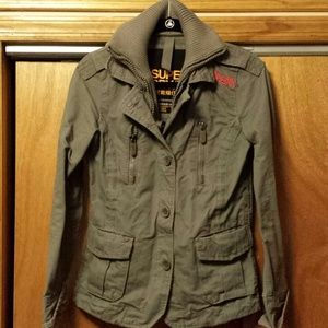 SOLD! Superdry Military Blazer Jacket - Gray