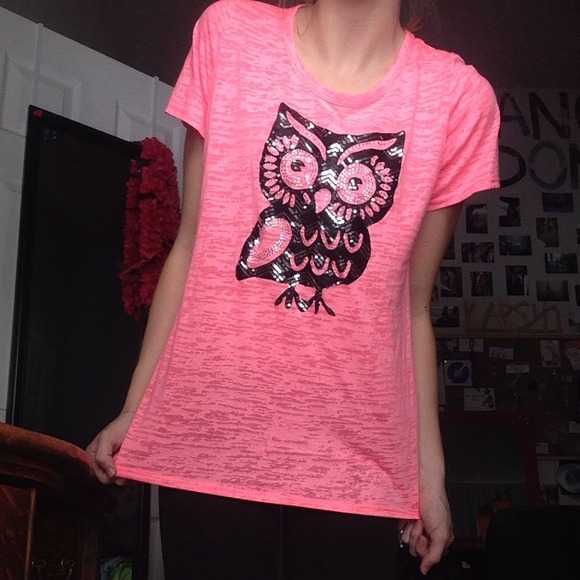 Owl burn out t-shirt