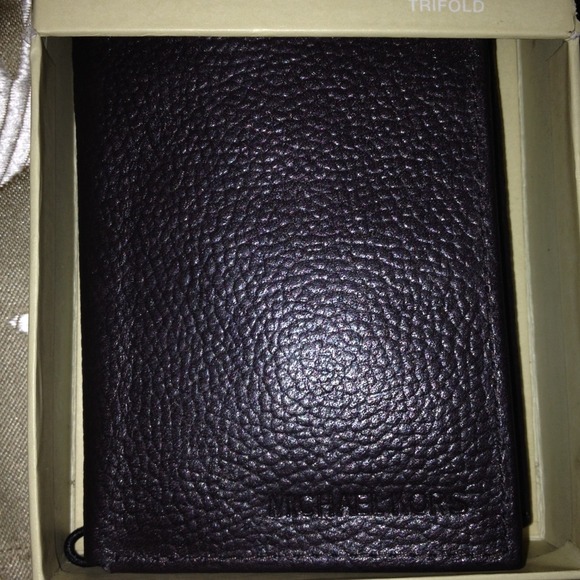 AUTHENTIC brown MK men's wallet