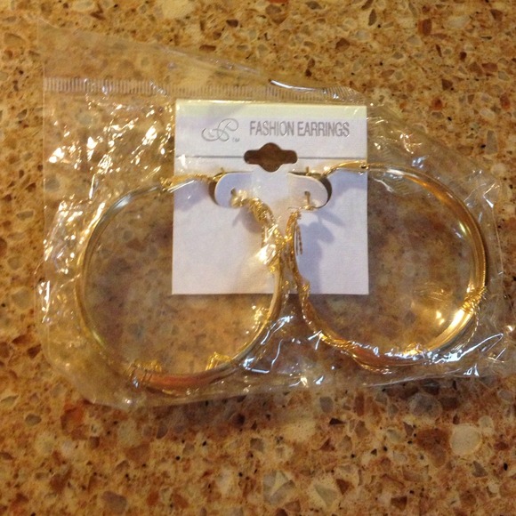 Gold hoop earrings