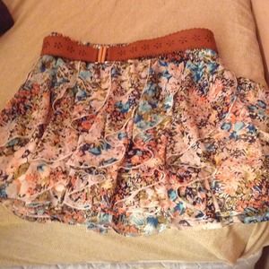 Flowy flowery skirt
