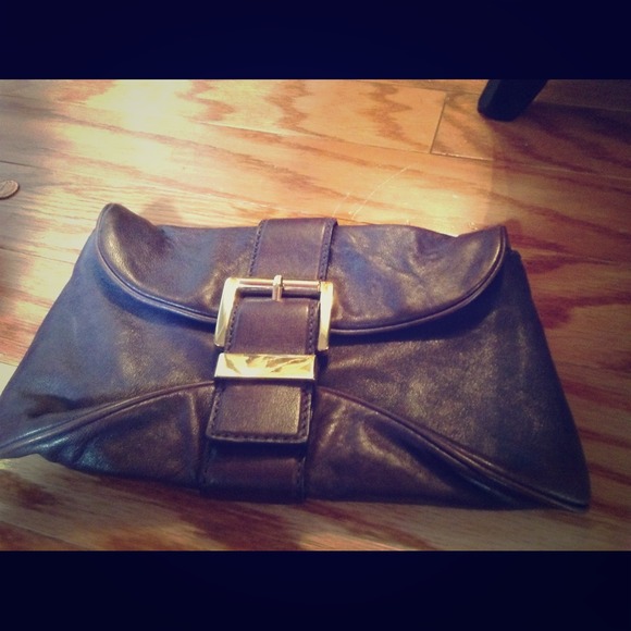 Michael Kors purple clutch
