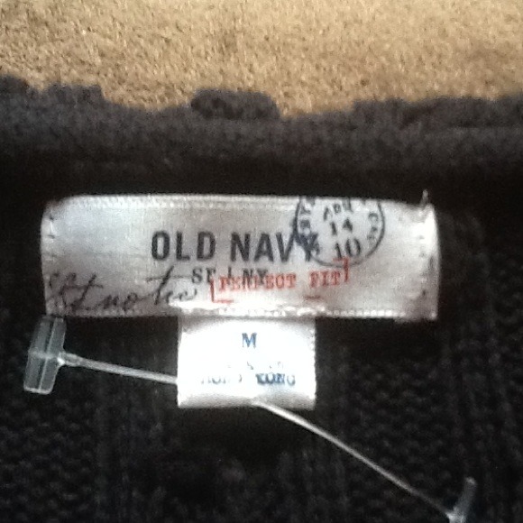 Black ribbed sweater. - Picture 2 of 4