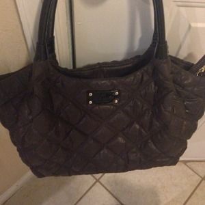 Authentic Brown Kate Spade nylon "Stevie" bag