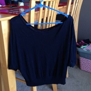 Simple black crop top