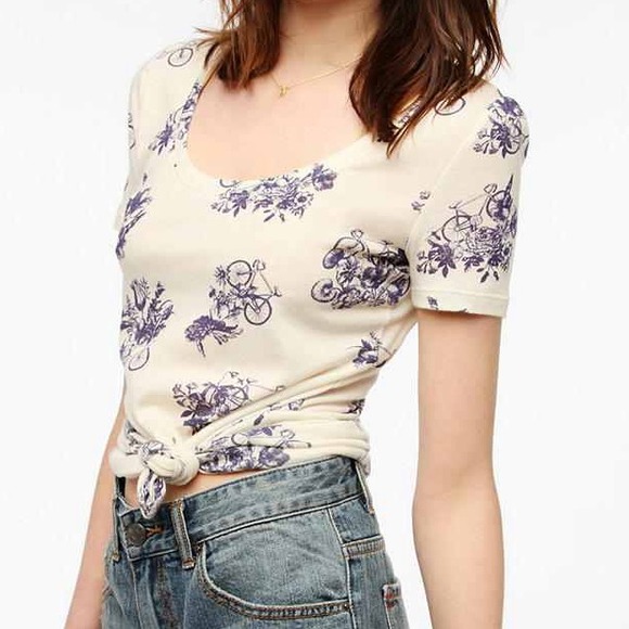 BDG bicycle print shirt