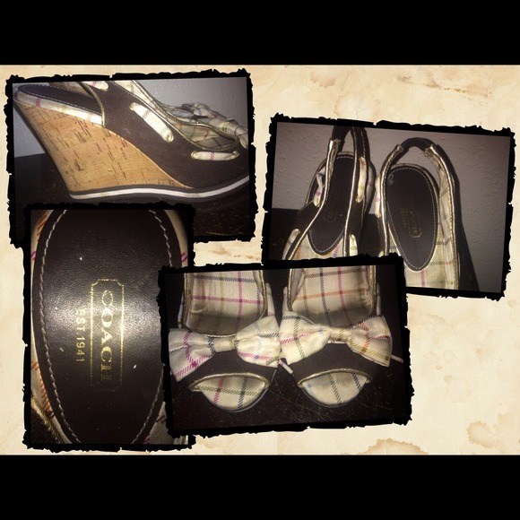 Coach wedges size 8