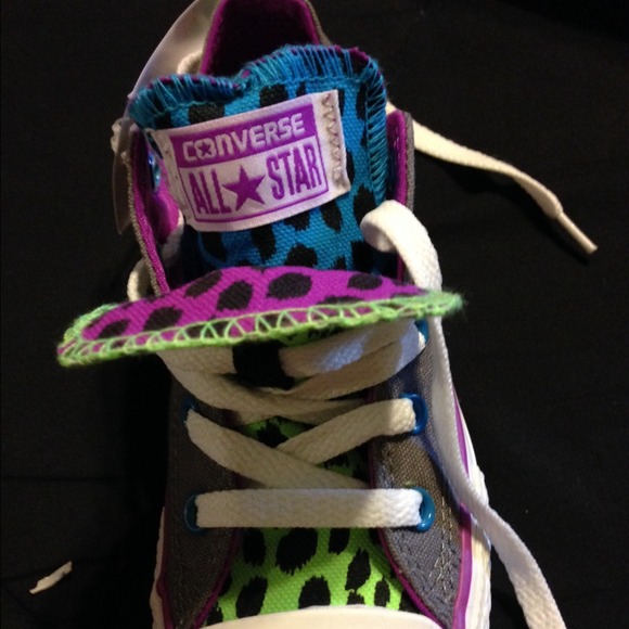 Converse AllStar Leopard print -new size 13 kids - Picture 3 of 4