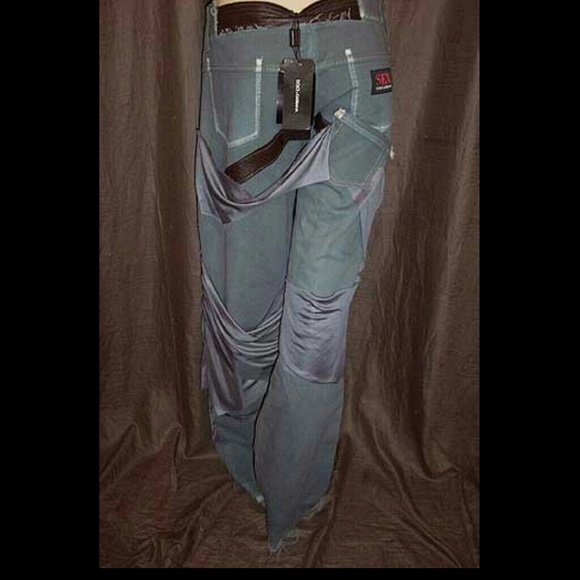 Dolce & Gabbana Deconstructed Draped Jeans 42IT - Picture 4 of 4