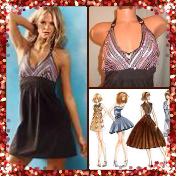 VS Sequined Bra Top Dress