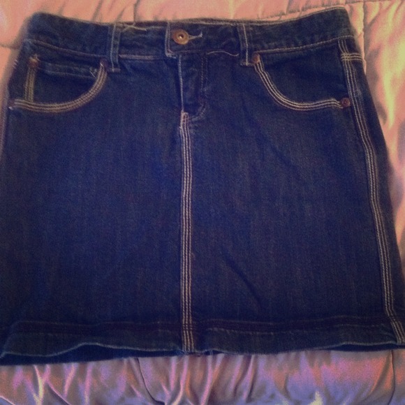 Anchor blue denim skirt