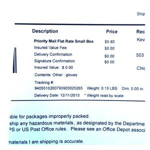 Delivery date 12/11/13