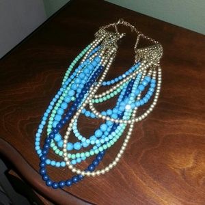 Blue/Gold Necklace worn once