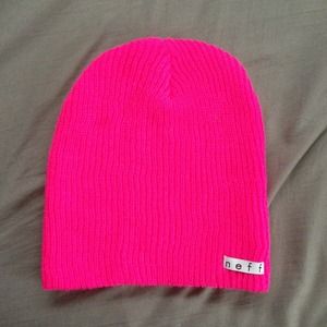 Neff Bright Pink Daily Beanie