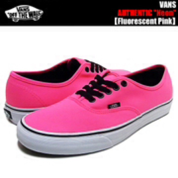 Neon Pink Vans Sneakers