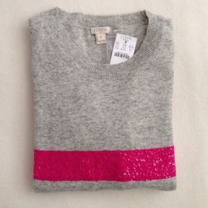 SOLD! J.Crew Factory Sequin-stripes Sweater