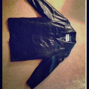 Brand new Mens leather jacket never worn. NWOT
