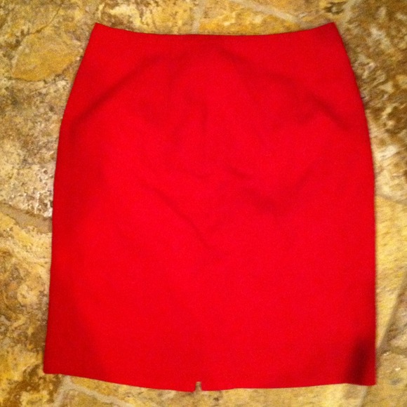 Sexy red pencil skirt