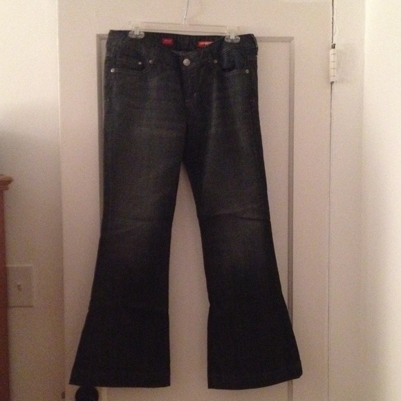 Express Stella Fit &Flare black jeans size 8 short