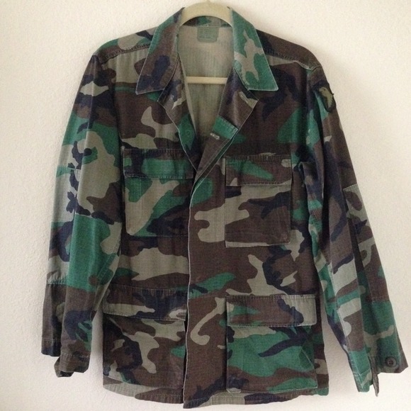 Vintage Camouflage Military Jacket