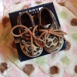 Leopard infant sperrys/Kobe's