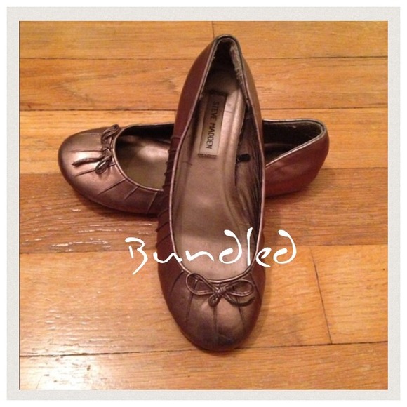 Bronze Steve Madden Flats