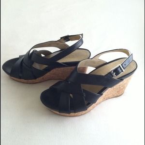 REDUCED Kenneth Cole Reaction Black Wedges!!