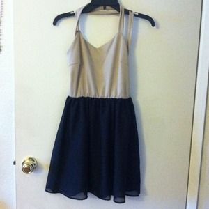 Black and nude dress