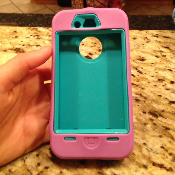 Purple and teal otter box like phone case!