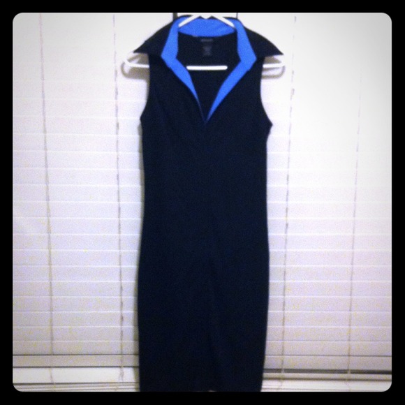 Black and blue dress from Express.