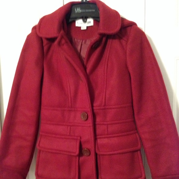 Forever 21 Outerwear - Maroon Coat