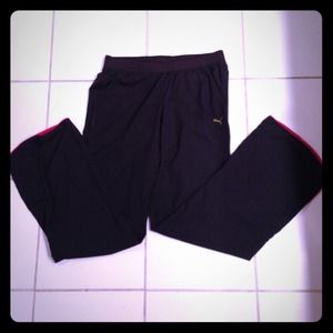 Silky feel black puma workout pants