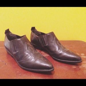 Black Western Style Shoes