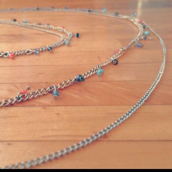 *sold in bundle* necklace with colorful beads