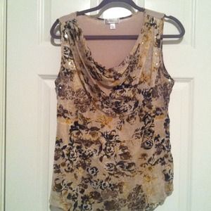 ☆★BUNDLED★☆Dressy shell & charcoal strip trousers